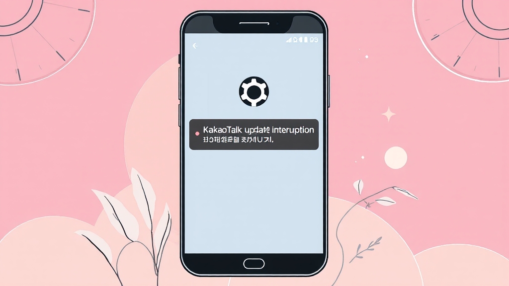 안드로이드 카톡 자동 업데이트 끄는 법 (illustration 스타일)
