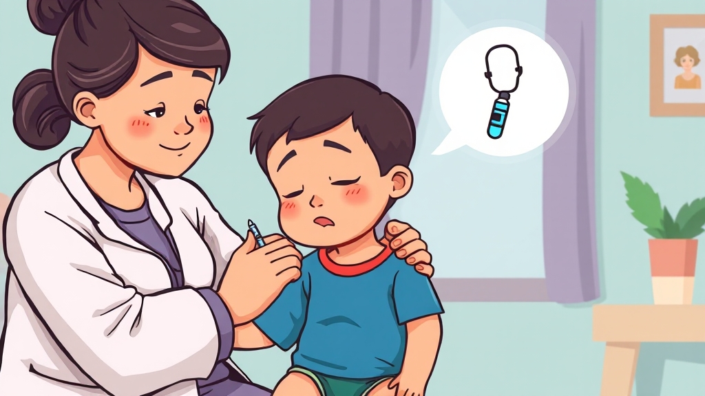 접종 후 주의사항 및 부작용 (cartoon 스타일)