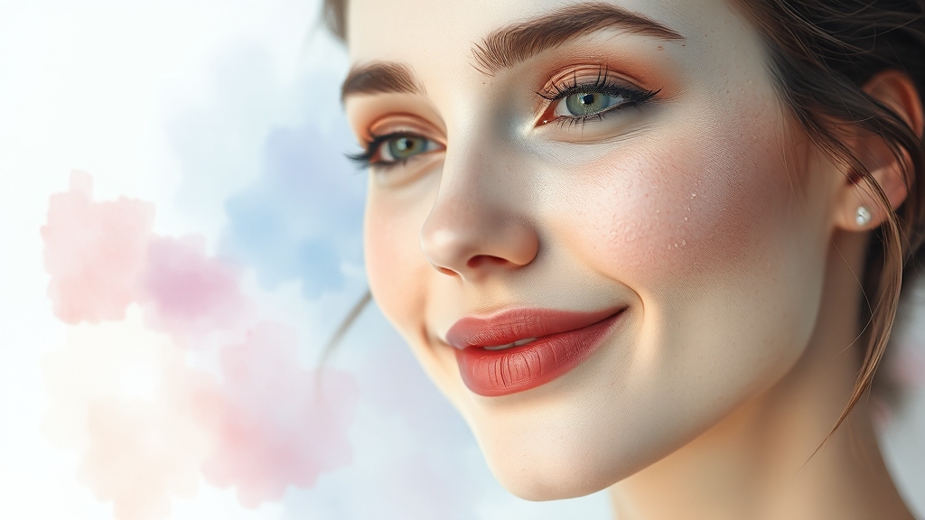 콜라겐 관련 피부 관리법 (watercolor 스타일)