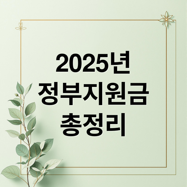 [2025 최신] 정부지원금 완벽 가이드: 생애주기별 맞춤 혜택 & 신청 방법 총정리