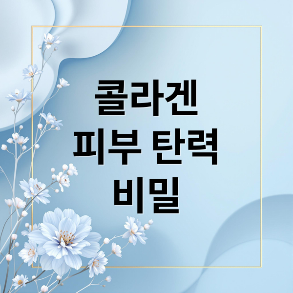 피부 탄력 UP! 콜라겐 | 효능부터 섭취 방법, 후기까지 1 피부 탄력 UP! 콜라겐 | 효능부터 섭취 방법, 후기까지