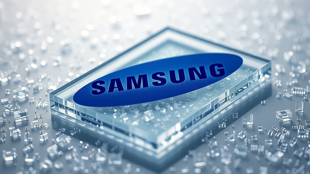 유리기판 기술과 삼성전자 관계 (realistic 스타일)