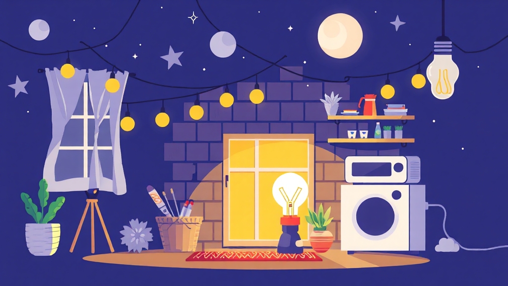 전기요금 30% 절약! 냉장고, 에어컨, 스마트 플러그 꿀팁 대방출 7 생활 속 작은 실천들 (illustration 스타일)