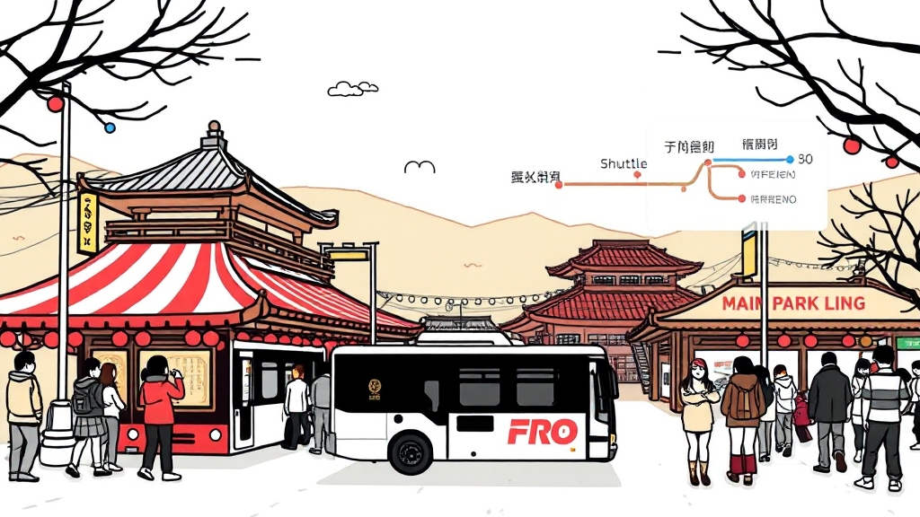 편리한 교통 및 주차 정보 (illustration 스타일)