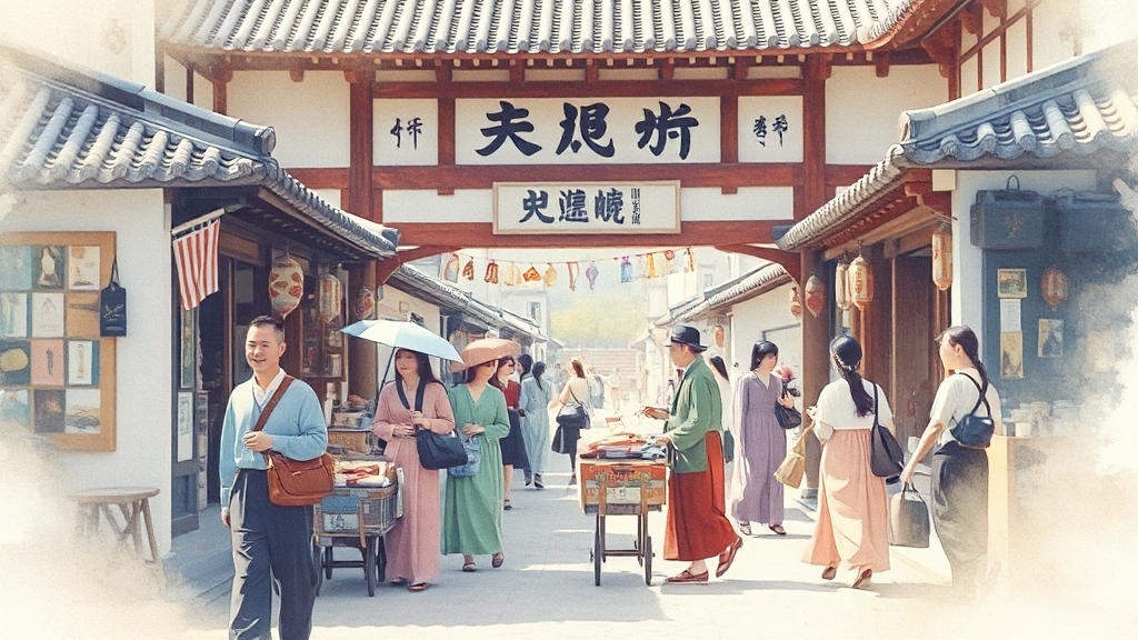 여행 꿀팁 대방출 (watercolor 스타일)