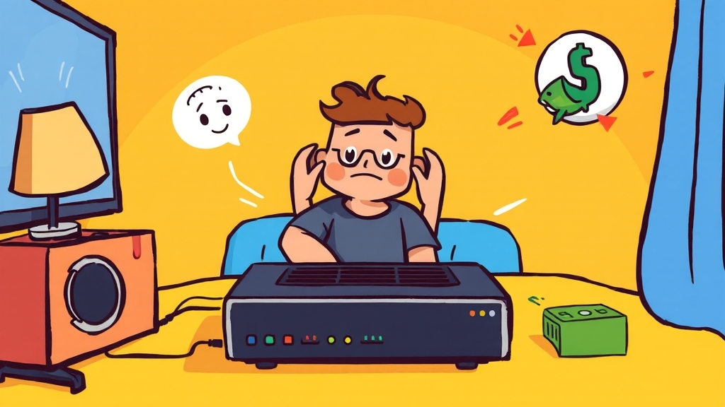 인터넷 속도 저하 해결 (cartoon 스타일)