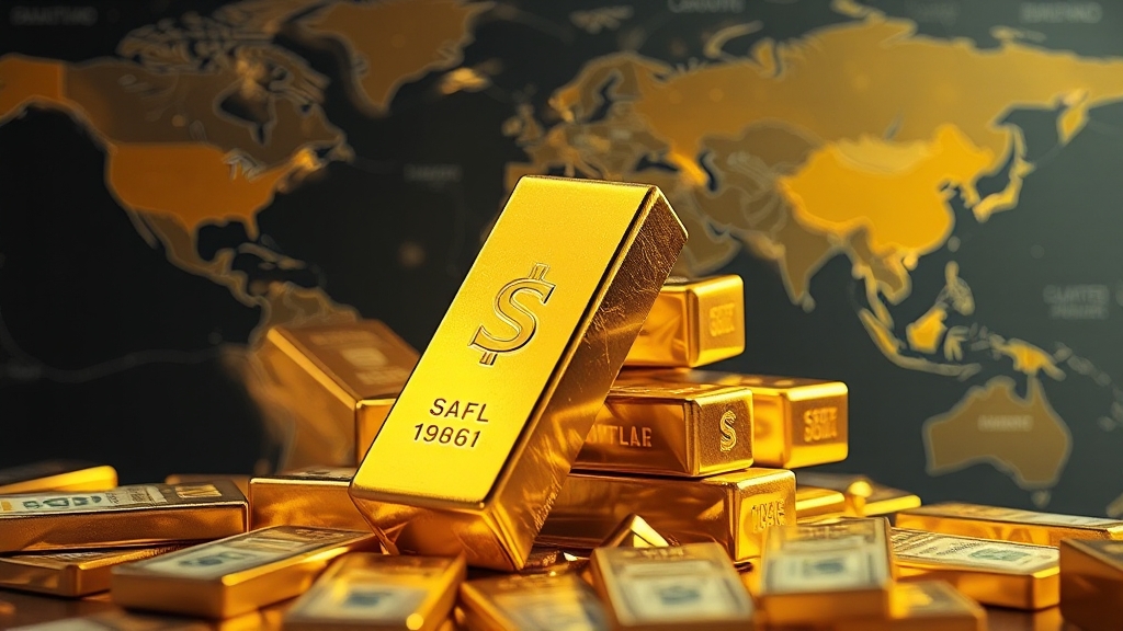 오늘의 금값 시세 및 변동 요인 (realistic 스타일)