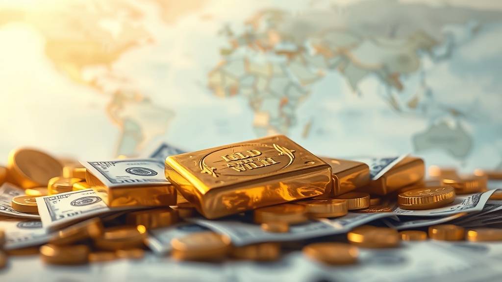 금 시세에 영향을 주는 글로벌 요인 (watercolor 스타일)