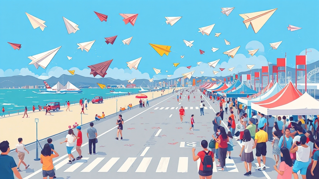 2025 부산 북항 종이비행기 대회 완벽 가이드: 참가 신청, 일정, 필승 꿀팁 총정리 4 종목별 일정 완벽 정리 (cartoon 스타일)