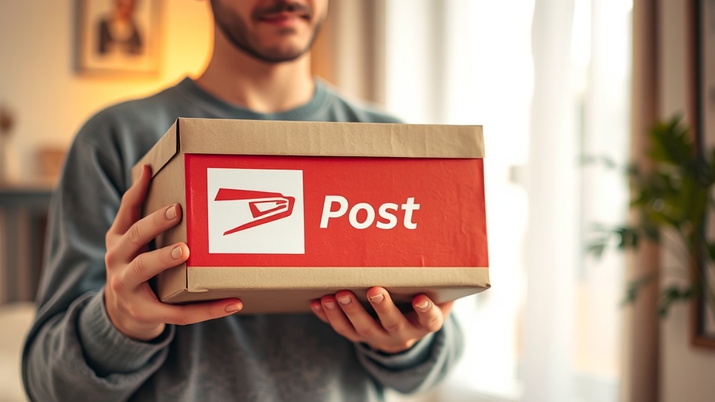 우편/택배 서비스 이용 (realistic 스타일)