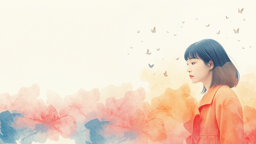 역대 한국 독립영화 TOP5 (watercolor 스타일)