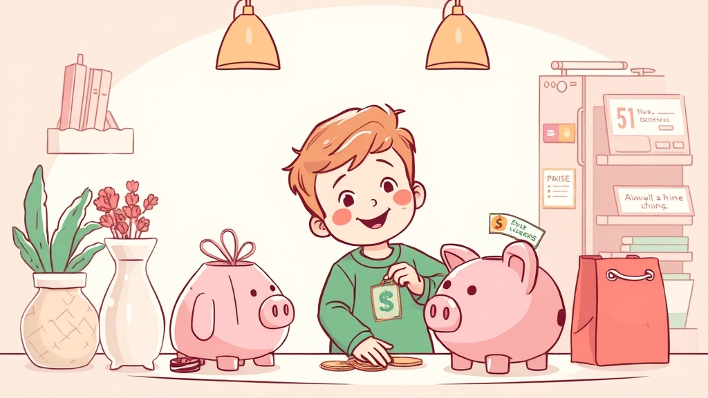 어린이 경제 교육, 언제 시작할까? (illustration 스타일)