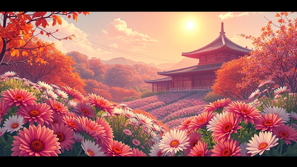 드림파크 국화축제 핵심 정보 (illustration 스타일)