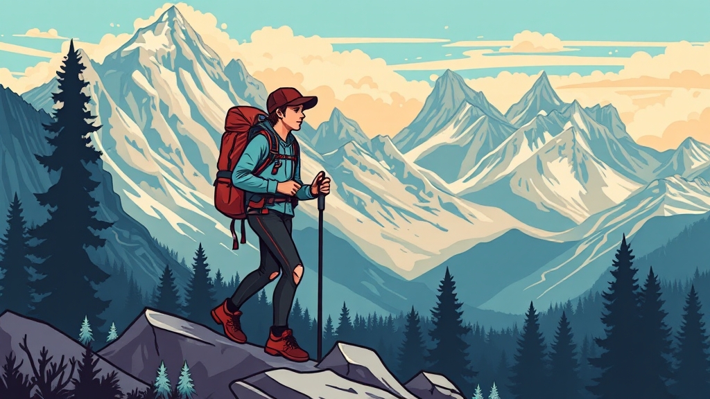 등산복 vs 레깅스, 뭐가 다를까? (cartoon 스타일)