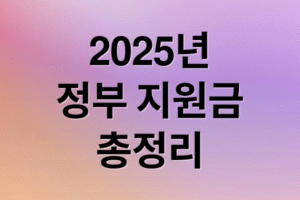 [2025년 10월 최신] 정부 지원금 총정리: 대상별 신청 방법부터 중복 수급 극대화 전략까지