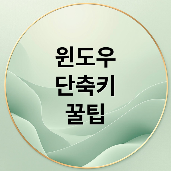 윈도우 단축키 총정리: 화면 캡처, 바탕화면 이동 등 실무 효율 200% 높이는 필수 기능 완벽 가이드