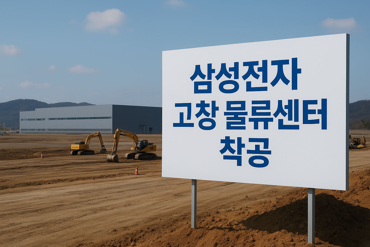 삼성전자 고창물류센터 착공 현장