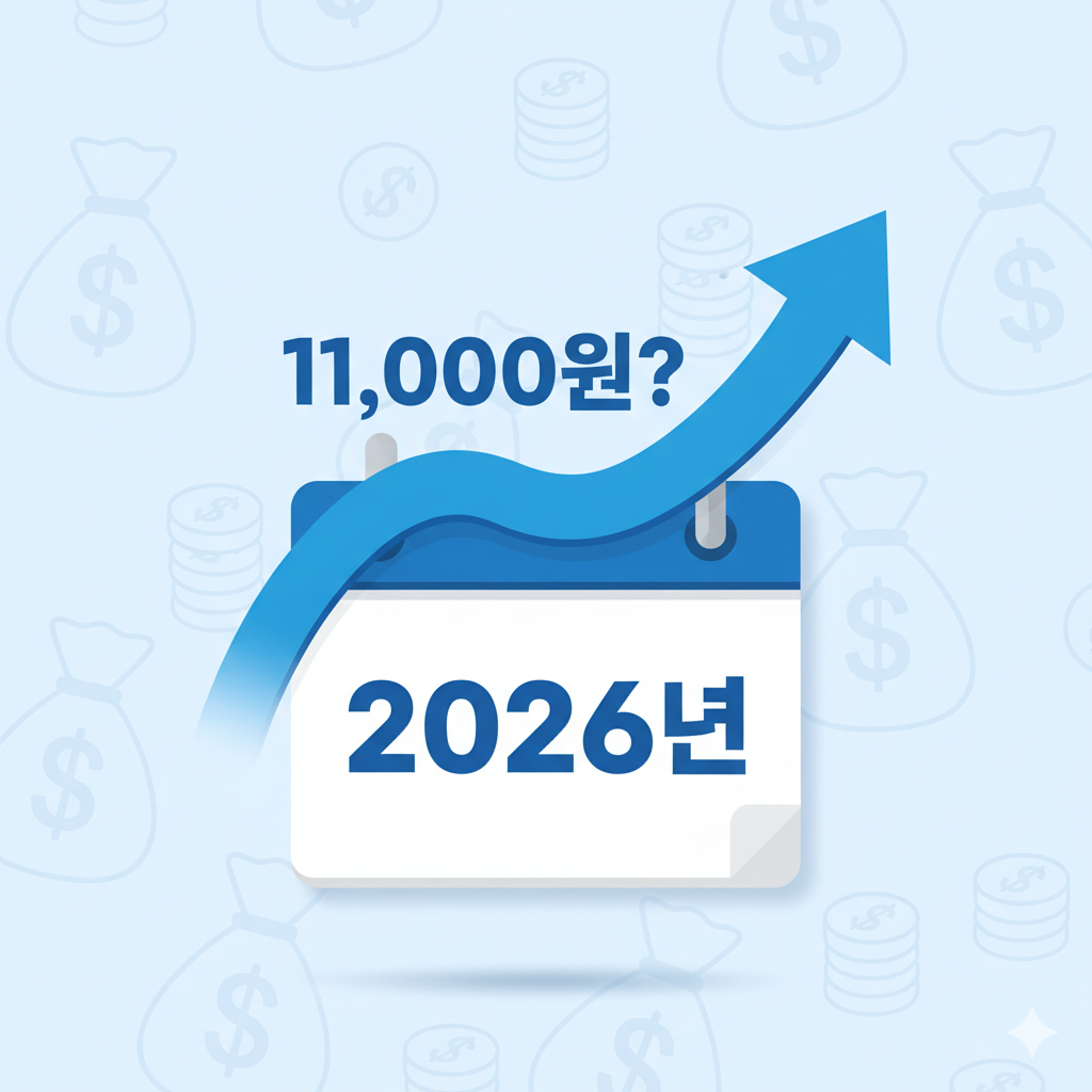 2026년 최저시급, 11,000원 돌파? (ft. 역대 변동 추이, 예상 월급 실수령액 완벽 총정리)