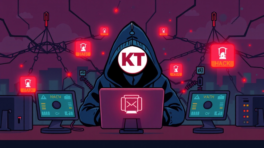 KT 해킹 전말 분석: 유출된 개인정보 종류와 피해 여부 확인 방법은? 5 KT의 대응 및 입장 변화 (cartoon 스타일)