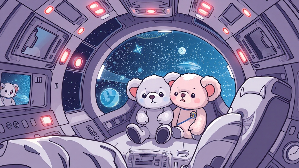 우주 테마 콘셉트 (illustration 스타일)