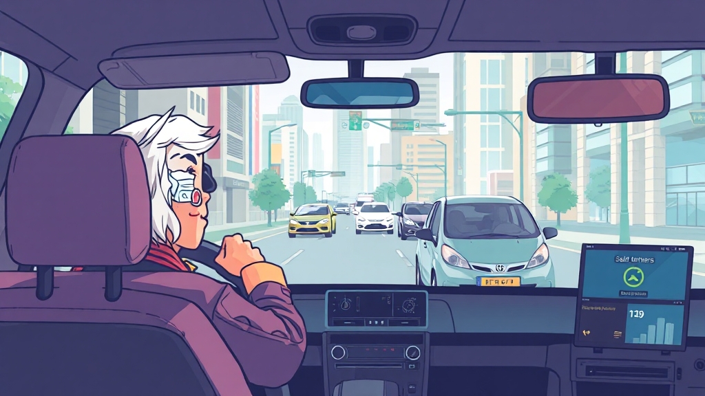 개정 도로교통법 주요 내용 (illustration 스타일)