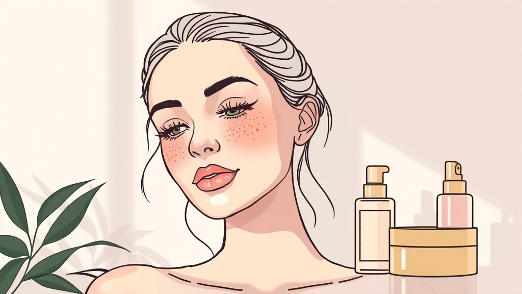 피부과 관리, 이제 집에서! (illustration 스타일)