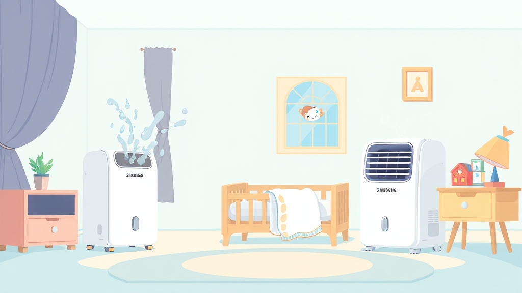 소음 비교 및 저소음 성능 (cartoon 스타일)