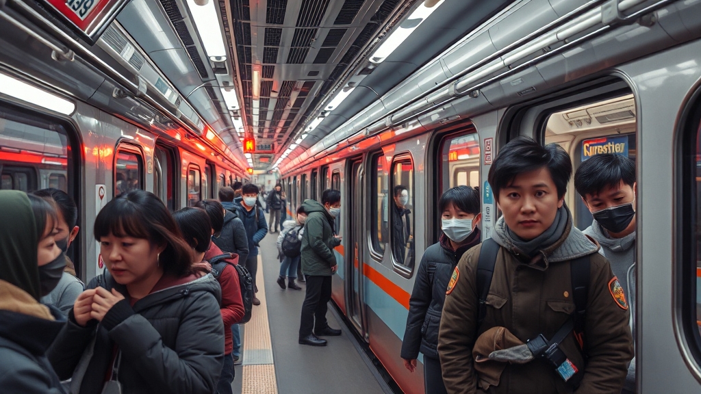 장애인 권리예산 공방: 전장연 시위에 4호선 무정차 통과가 발생한 배경은? 5 서울교통공사, 어떻게 대응하나? (realistic 스타일)