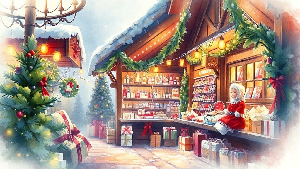 굿즈 & 팝업 스토어 (watercolor 스타일)