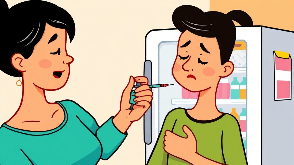 마운자로 부작용 및 주의사항 (cartoon 스타일)