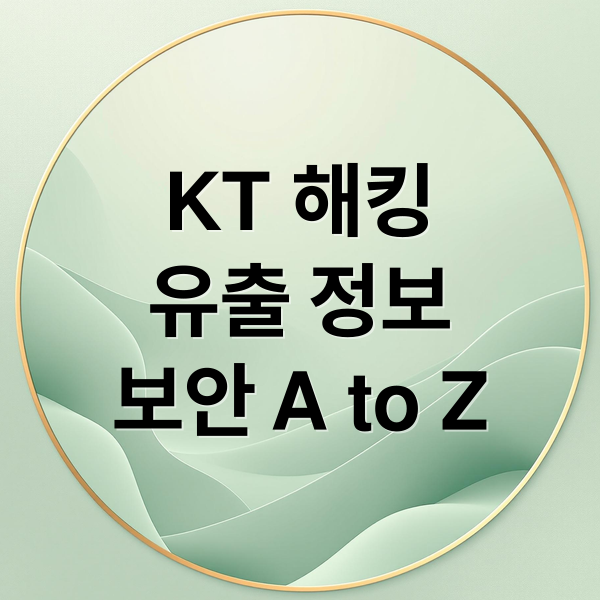 KT 해킹 전말 분석: 유출된 개인정보 종류와 피해 여부 확인 방법은?