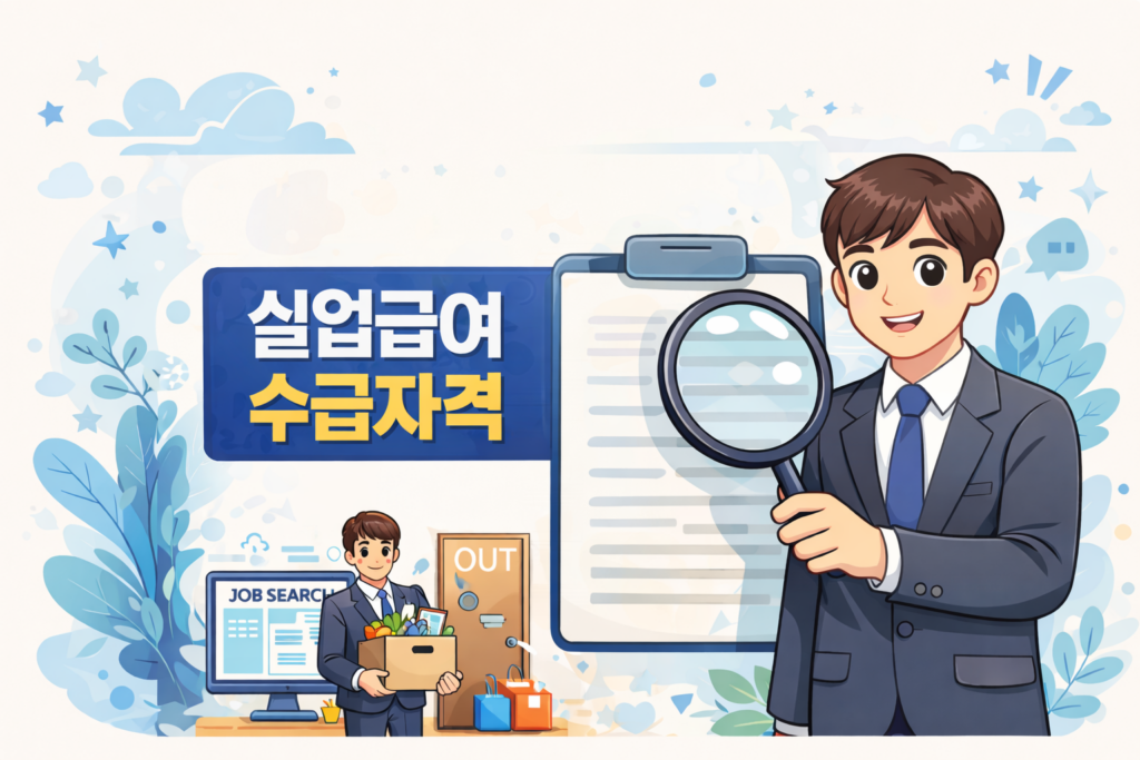 2026년 실업급여 수급자격 및 신청방법 안내 가이드 이미지