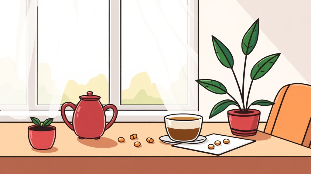 포스파티딜세린 복용 시간 및 방법 (cartoon 스타일)