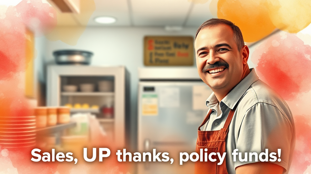 소상공인 정책자금 활용 (watercolor 스타일)