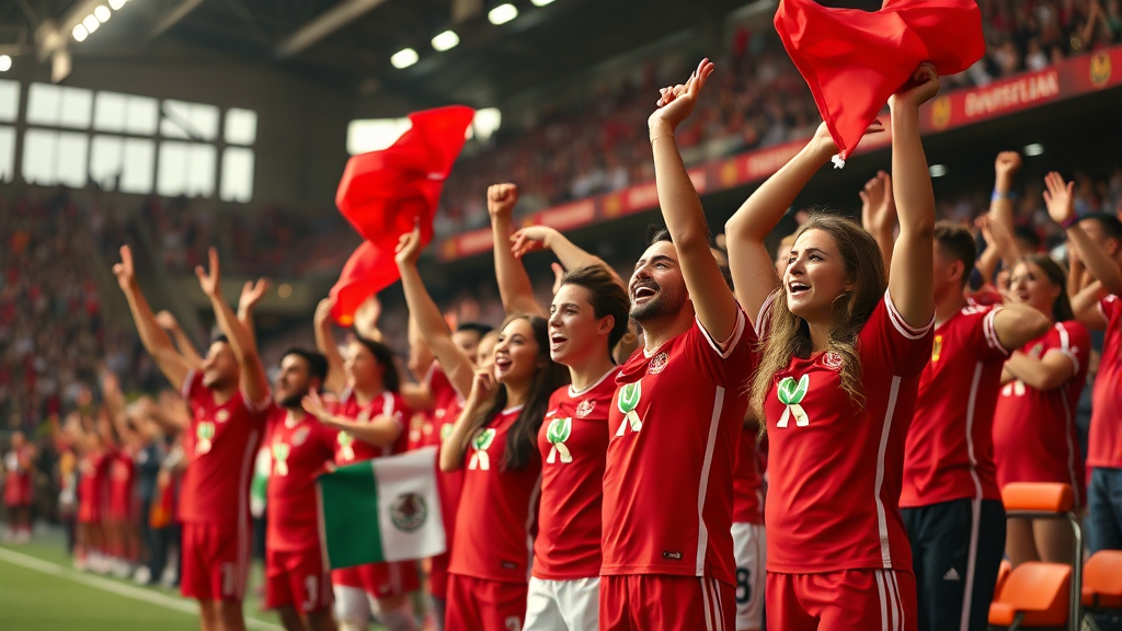 대한민국 A조 경기 일정 및 장소 (realistic 스타일)