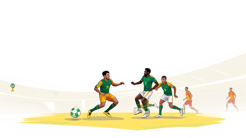 A조 상대팀 분석: 남아프리카공화국 (illustration 스타일)