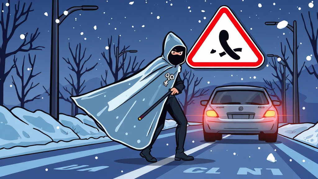 블랙아이스, 무엇일까요? (cartoon 스타일)