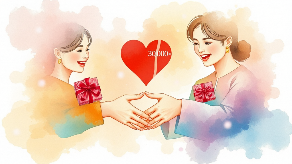 크리스마스선물 선택, 관계가 중요 (watercolor 스타일)