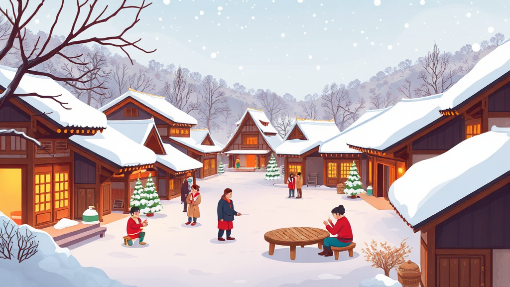 경기도 크리스마스 명소 추천 (cartoon 스타일)