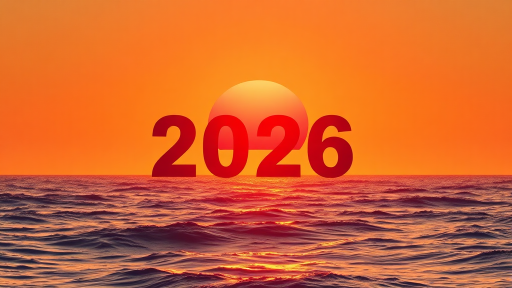 2026년, 떠오르는 해와 함께! (realistic 스타일)