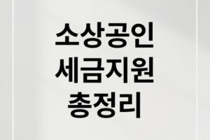 소상공인 세금 지원정책 2026: 감면, 정책자금, 수수료 인하 최대 5천만원 완벽 정리