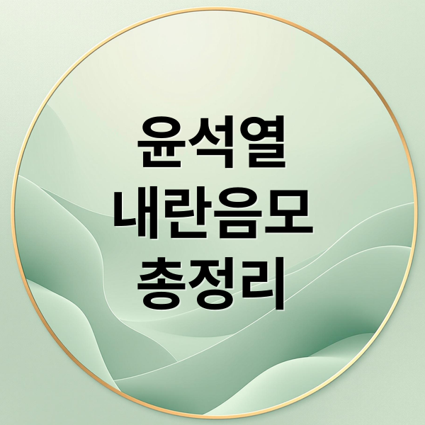 [총정리 7단계] 윤석열 내란 음모 의혹: 수사 결과, 김건희 여사 연루 팩트체크 및 분석 윤석열 내란 음모 의혹: 수사 결과, 김건희 여사 연루 팩트체크 및 분석