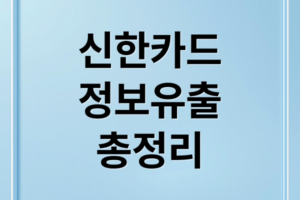 신한카드 개인정보 유출 총정리: 원인, 규모, 대응, 2차 피해 예방까지