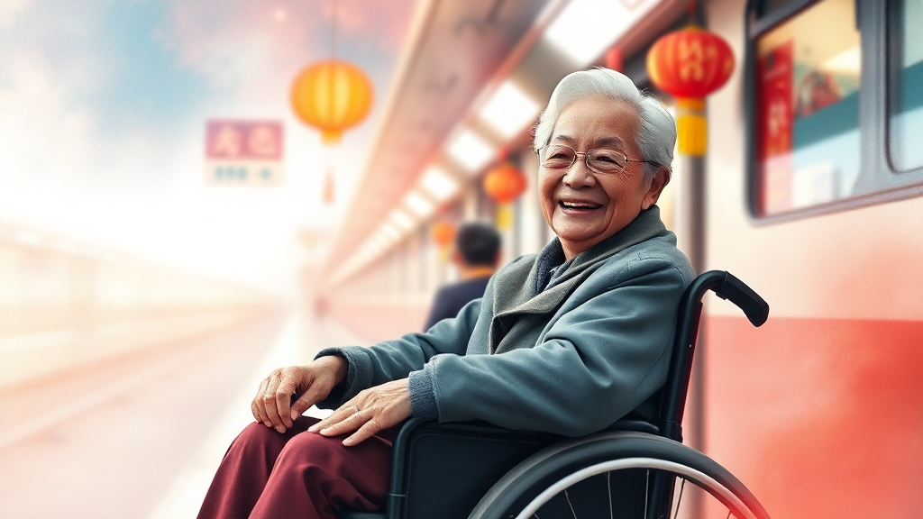 교통약자 대상 사전 예매 일정 (watercolor 스타일)