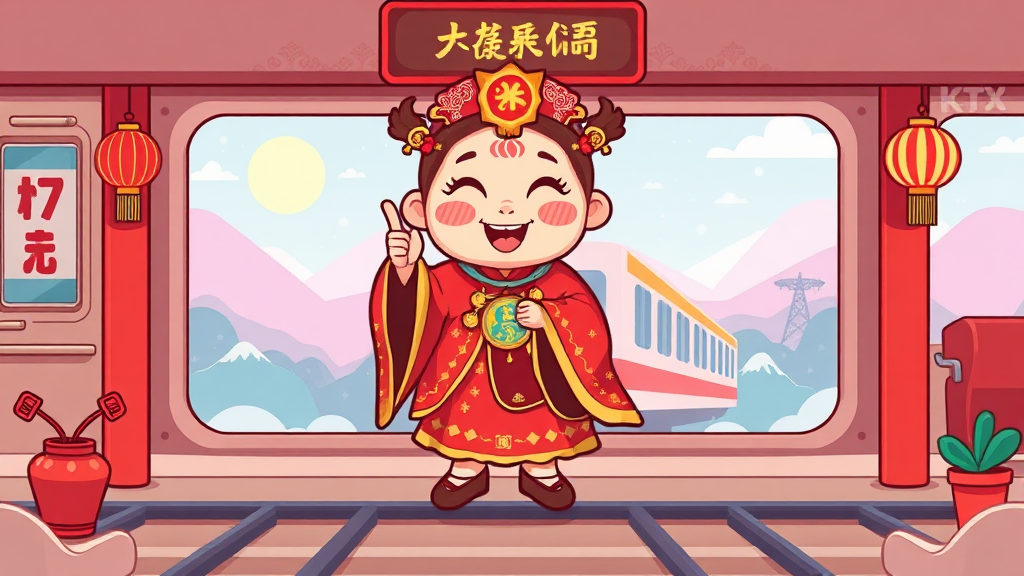 KTX 예매 방법 상세 안내 (cartoon 스타일)