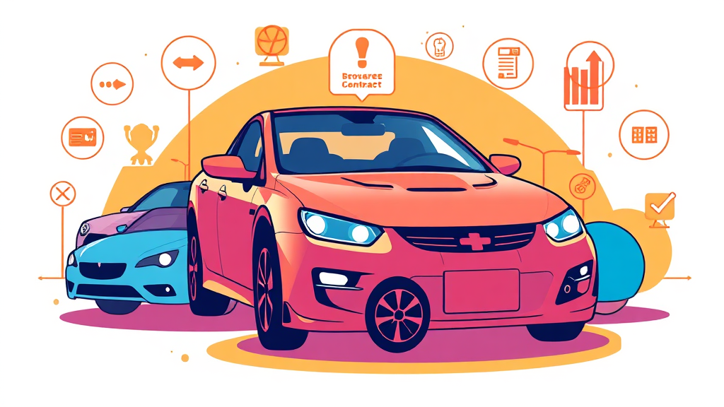 보장 내용 및 특약 (illustration 스타일)