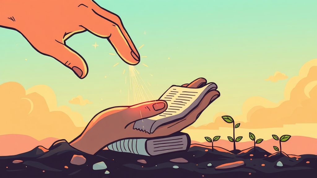 채무탕감 제도, 왜 필요할까? (illustration 스타일)