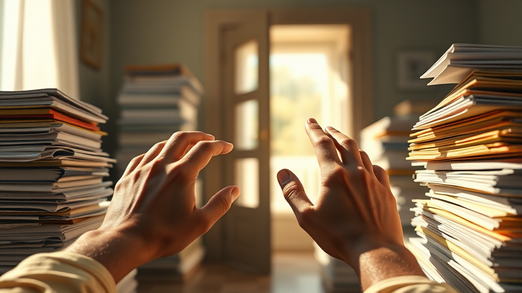 채무 탕감 신청 절차 (realistic 스타일)