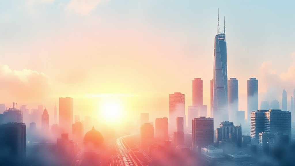 AI 반도체 시장 성장과 한미반도체의 역할 (watercolor 스타일)