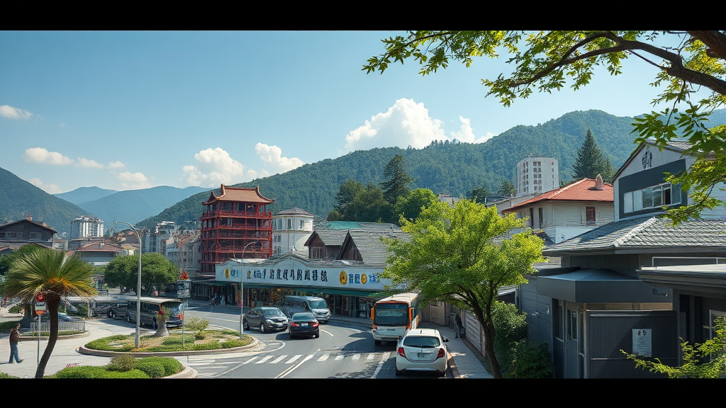 고창 실버타운의 위치 및 교통 정보 (realistic 스타일)